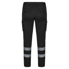 VL DIONYSUS. Multi-pocket stretch trousers (240g/m²), in cotton (46%), EME (38%) and polyester (16%)