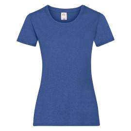 Fruit of the Loom, Valueweight, Women's Cotton T-shirt, Retro Ash Royal, XS