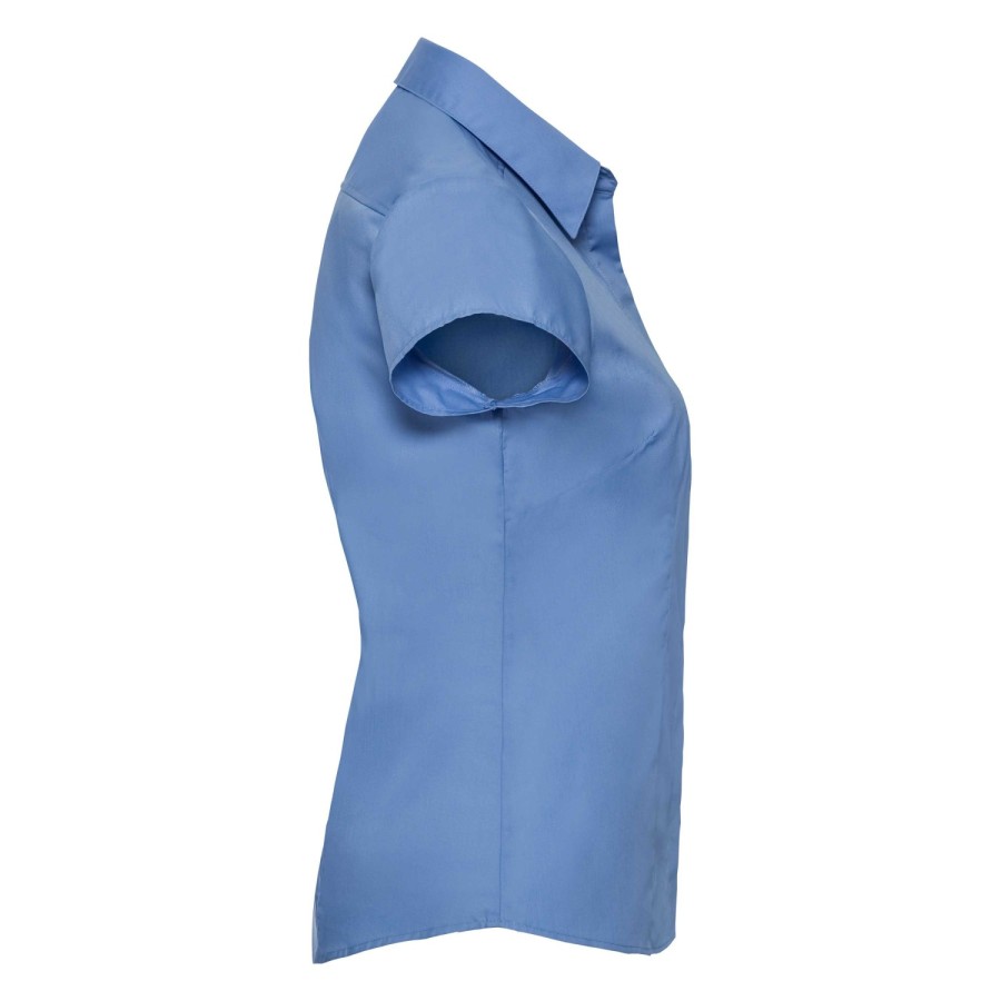 RUSSELL women's SS Pol-Cot Fit Ppln Shirt