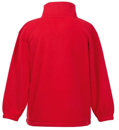 Fruit Of The Loom Full Zip Fleece Kids Nursery Button Up With Ruffles,