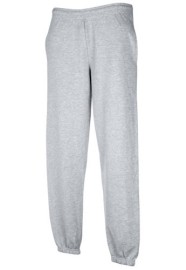 Fruit Of The Loom, Classic Elasticated Cuff Jog Pants, trenerka sa ranflom na nogavicama,pepeljasto siva , XL