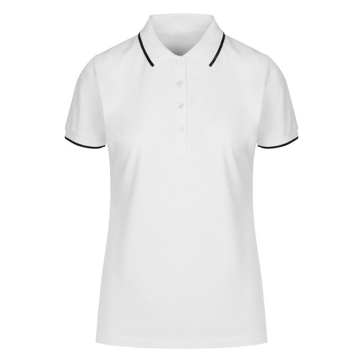 ATLANTIC LADY, women's polo shirt, 190 g/m2, white