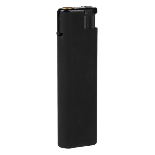 IGNIS SOFT, plastic electronic lighter in metal case, with turbo flame, black