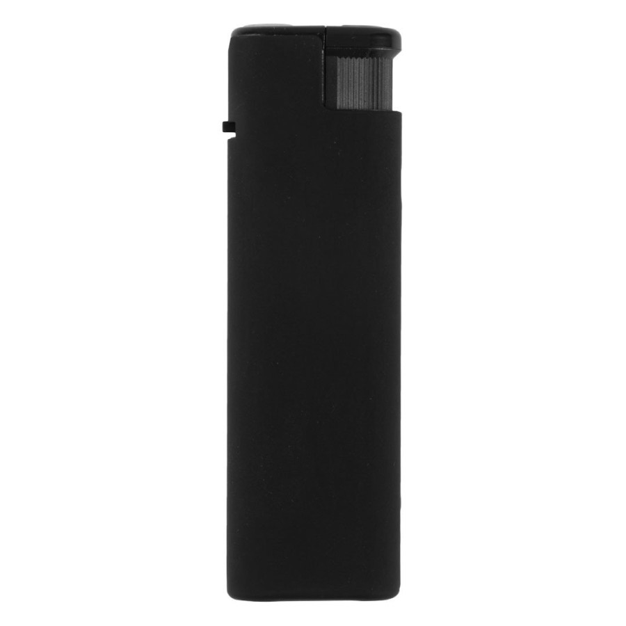 IGNIS SOFT, plastic electronic lighter in metal case, with turbo flame, black