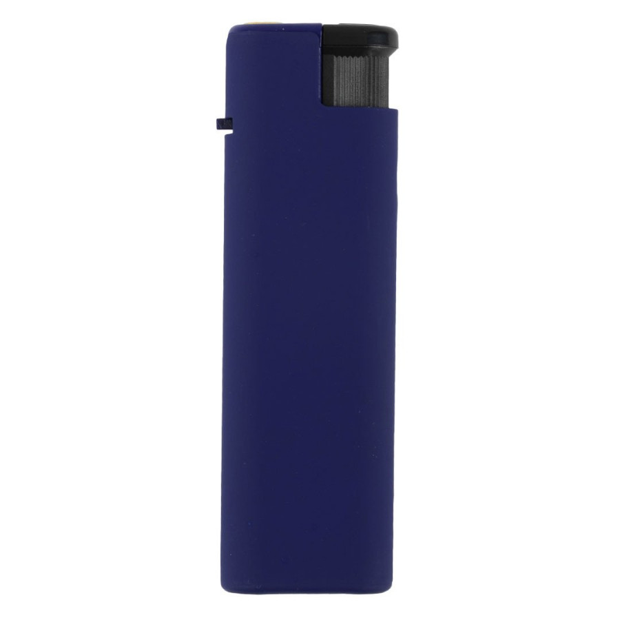 IGNIS SOFT, plastic electronic lighter in metal case, with turbo flame, blue