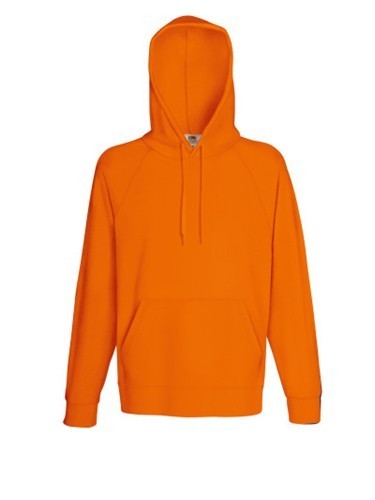 Fruit of the Loom, Lightweight Hooded Sweat, Men's Hooded Hoodie, Orange, 2XL