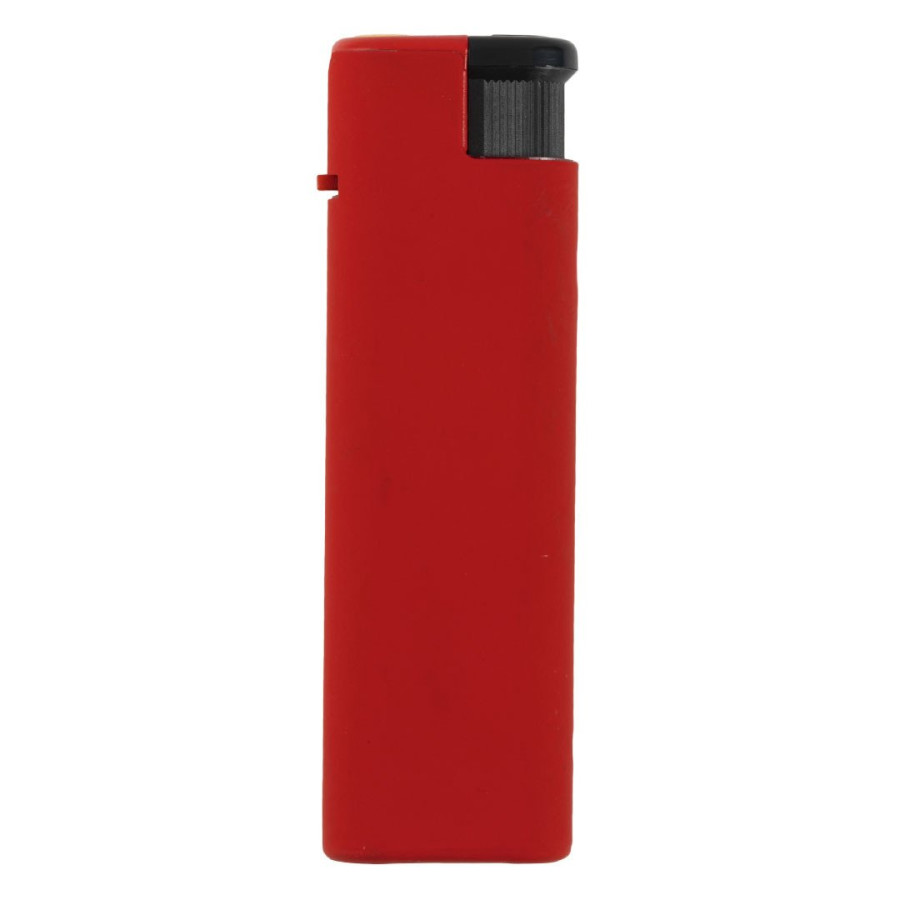 IGNIS SOFT, plastic electronic lighter in metal case, with turbo flame, red