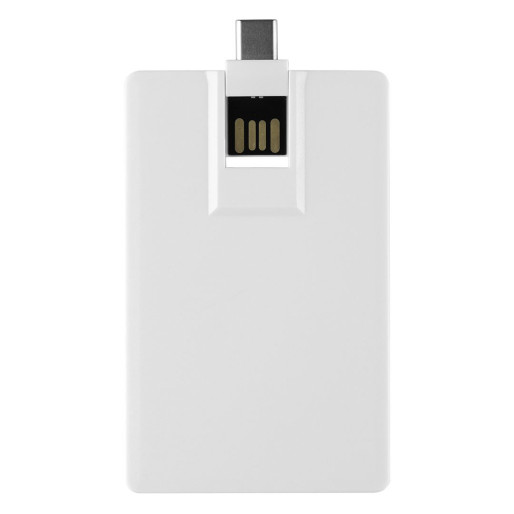CREDIT CARD C, usb flash memorija, beli, 64GB