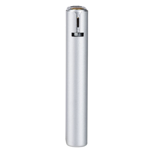 IGNIS SOFT, plastic electronic lighter in metal case, with turbo flame, silver