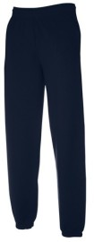 Fruit Of The Loom, Classic Elasticated Cuff Jog Pants, trenerka sa ranflom na nogavicama, tamno teget, L