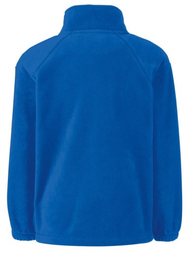 Fruit Of The Loom Full Zip Fleece Kids Nursery Button Up With Ruffles,