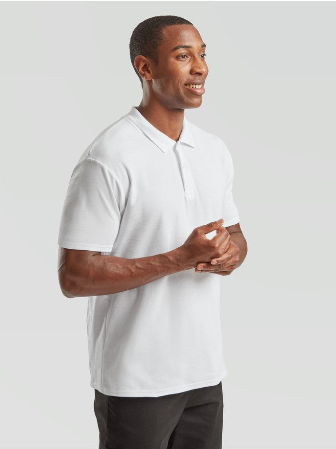 Fruit of the Loom, Original Polo, Polo majca za muškarce, bela S
