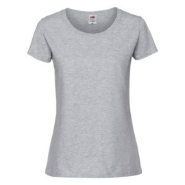 Fruit of the Loom, Ladies Iconic Ringspun Premium T, Women's T-shirt, Ash Gray, XL