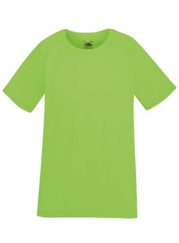 Fruit of the Loom, Performance, Men's Kids Sports T-Shirt, Lime, 7-8 p.m.
