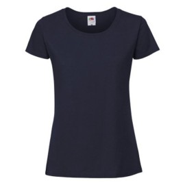 Fruit of the Loom, Ladies Iconic Ringspun Premium T, women's T-shirt, dark waistcoat, XS