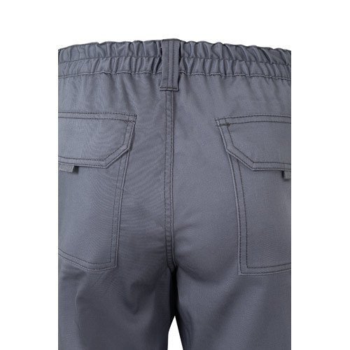VL DIONYSUS. Multi-pocket stretch trousers (240g/m²), in cotton (46%), EME (38%) and polyester (16%)