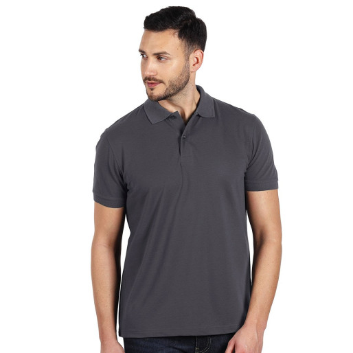 GO GREEN, polo shirt, 180 g/m2, dark gray