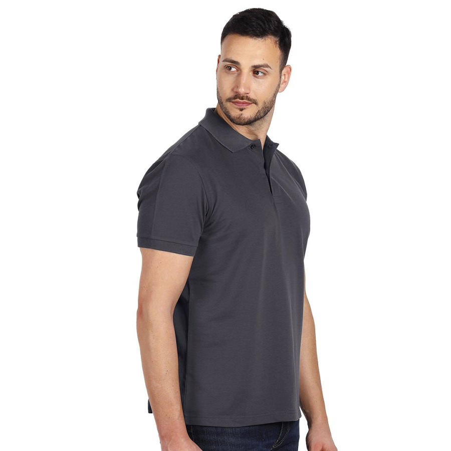 GO GREEN, polo shirt, 180 g/m2, dark gray