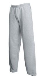 Fruit of the Loom, Classic Open Hem Jog Pants, Flat Tracksuit, Ash Gray, M