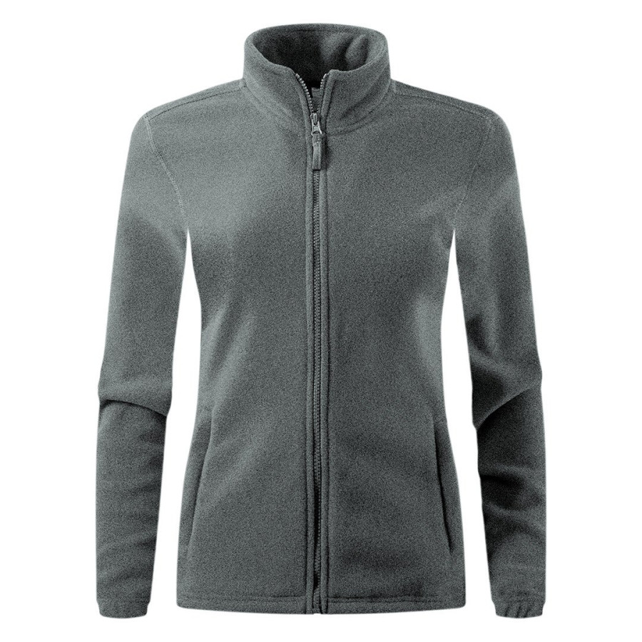 POLARIS LADY, women's polar fleece jacket/sweatshirt, ash