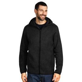 JOKER, unisex mčlange hooded sweatshirt, black