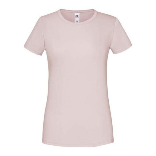 Fruit of the Loom, LADIES ICONIC 150T, cotton t-shirt, powder rose, XL