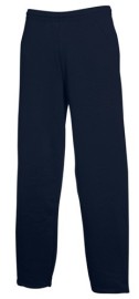 Fruit of the Loom, Classic Open Hem Jog Pants, Flat Tracksuit, Dark Weight, S