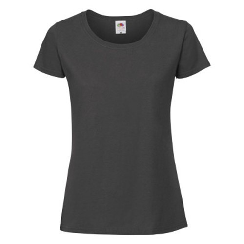 Fruit of the Loom, Ladies Iconic Ringspun Premium T, ženska majica kratkih rukava, svetlo grafit,, XL