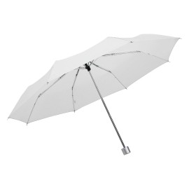 SUPER MINI, foldable umbrella, manual opening, white