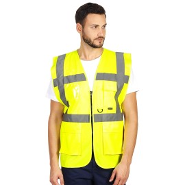 SPARK, unisex hi viz safety vest, neon yellow