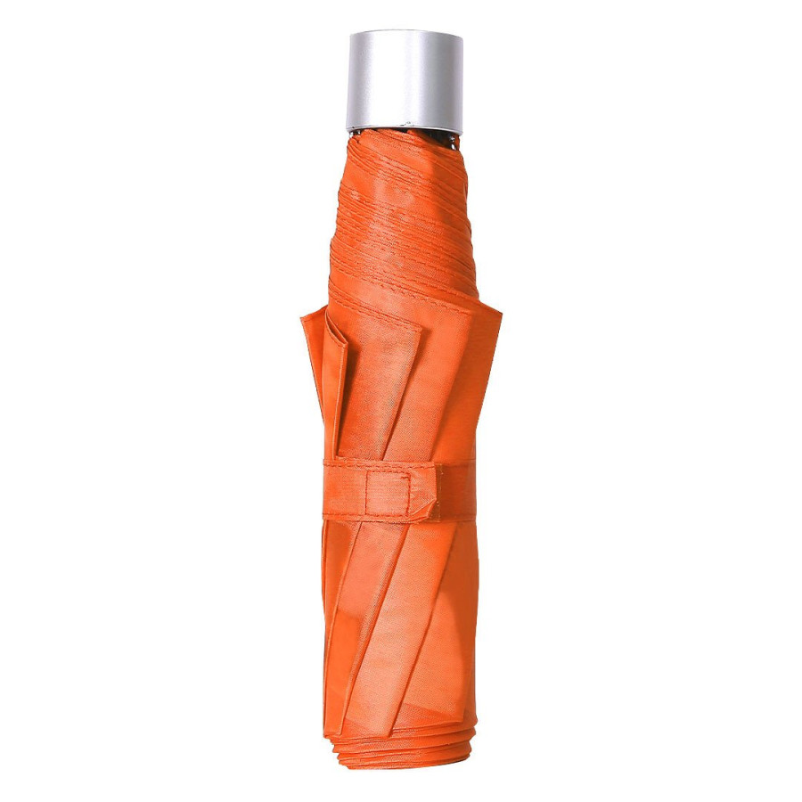 SUPER MINI, foldable umbrella, manual opening, orange