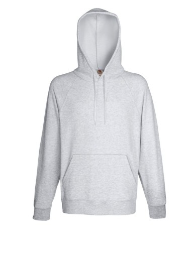 Fruit of the Loom, Lightweight Hooded Sweat, Men's Hooded Sweatshirt, Ash Gray, L