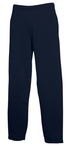 Fruit of the Loom, Classic Open Hem Jog Pants, Flat Tracksuit, Dark Weight, XL