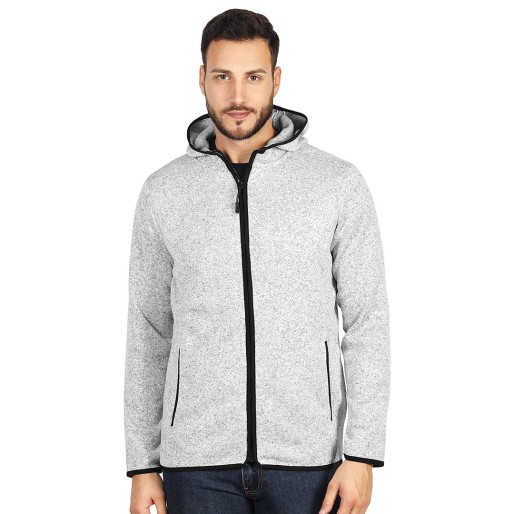 JOKER, unisex mčlange hooded sweatshirt, ash