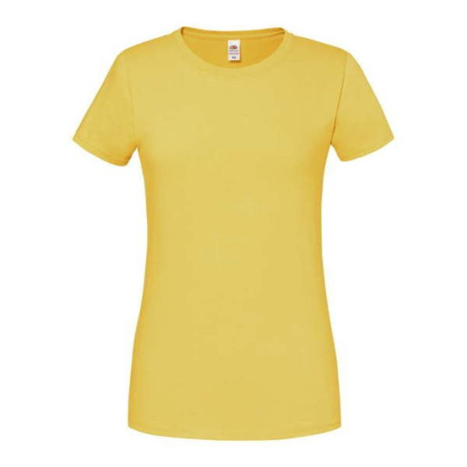 Fruit of the Loom, Ladies Iconic Ringspun Premium T, ženska majica kratkih rukava, suncokret žuta ,XL