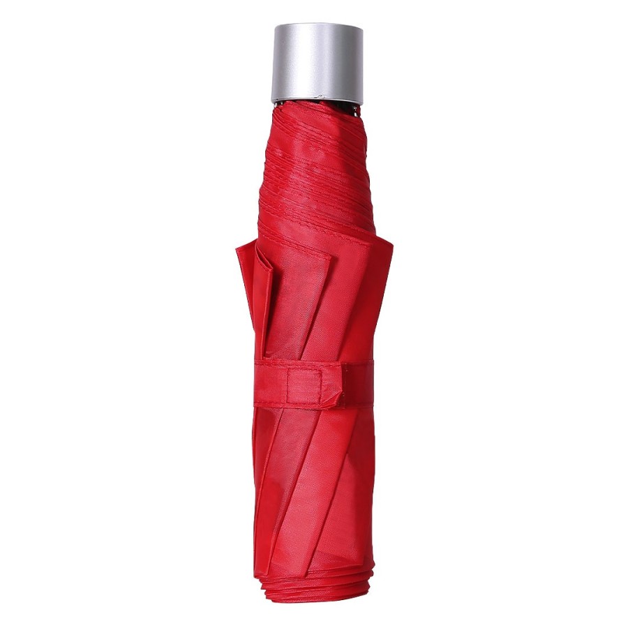 SUPER MINI, foldable umbrella, manual opening, red