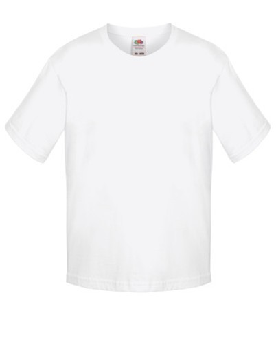 Fruit of the Loom, Sofspun, Men's Cotton Short Sleeve T-shirt, White, 14-15