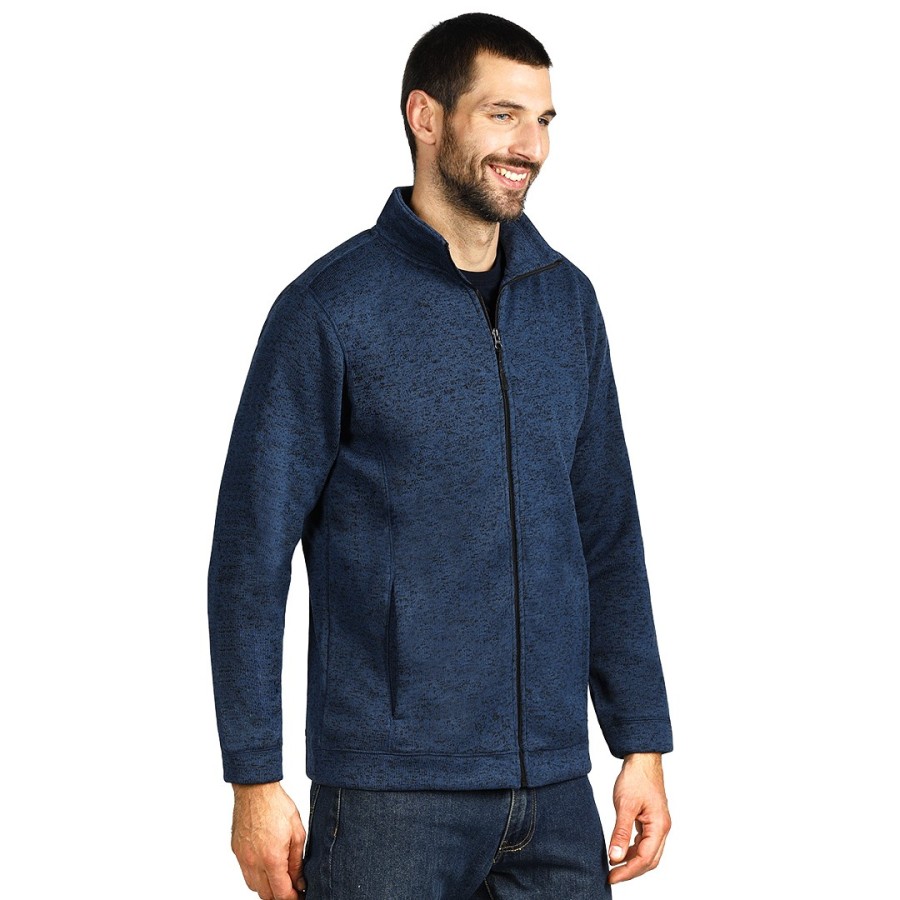 JUMPER, unisex mčlange sweatshirt, blue