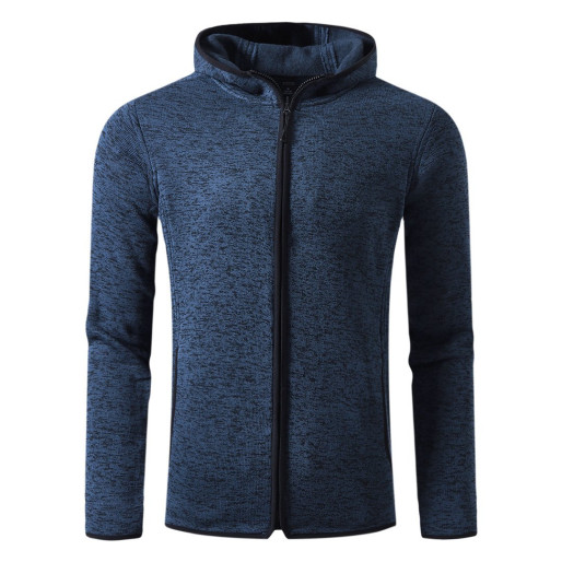 JOKER, unisex mčlange hooded sweatshirt, blue