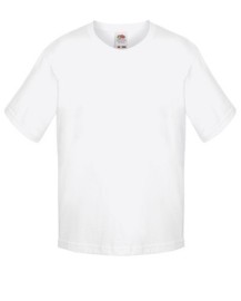 Fruit of the Loom, Sofspun, Men's Cotton Short Sleeve T-shirt, White, 9-11