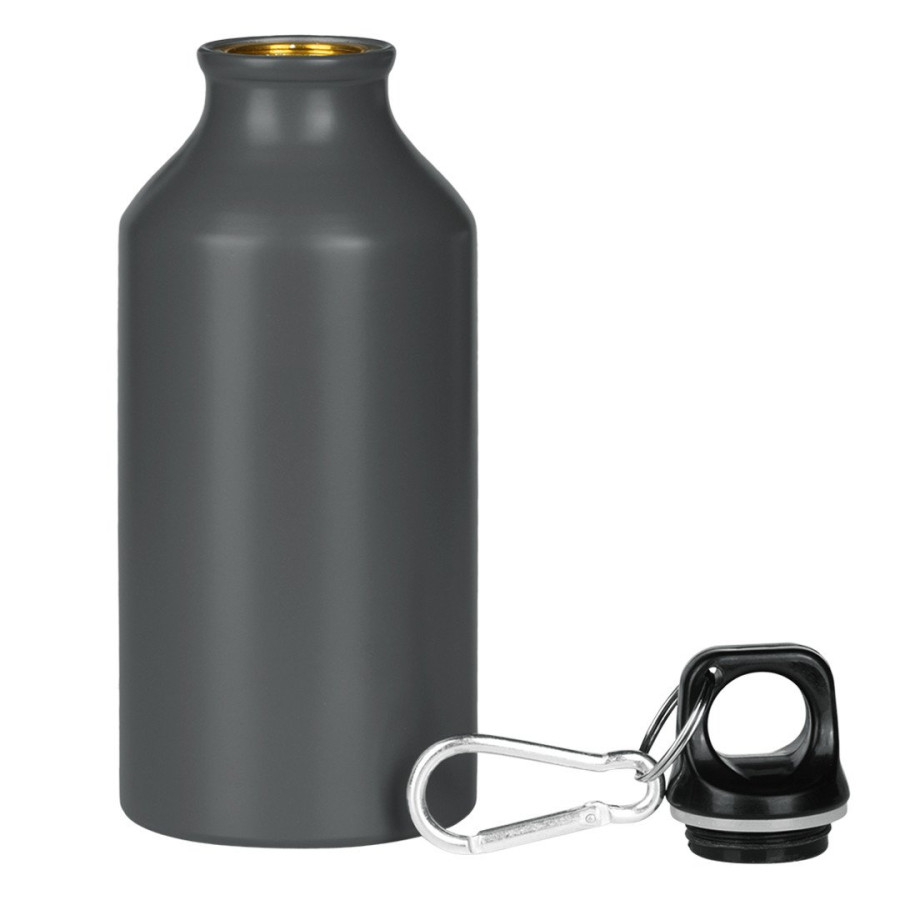 CAMPUS MAT, sportska boca, 400 ml, tamno siva