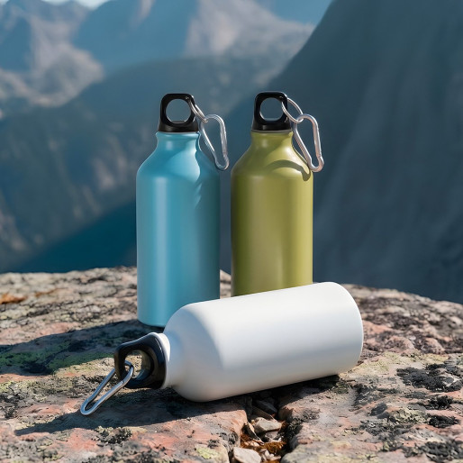 CAMPUS MAT, sportska boca, 400 ml, tamno siva