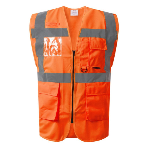 SPARK, unisex hi viz safety vest, neon orange