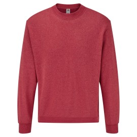 Fruit of the Loom, CLASSIC SET IN SWEAT, klasični duks, retro melirana burgundi