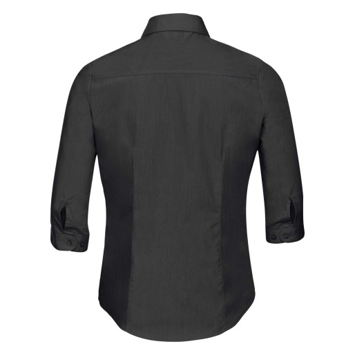 RUSSELL Women's 3 / 4slv Pol-Cot Fit Ppln Shirt