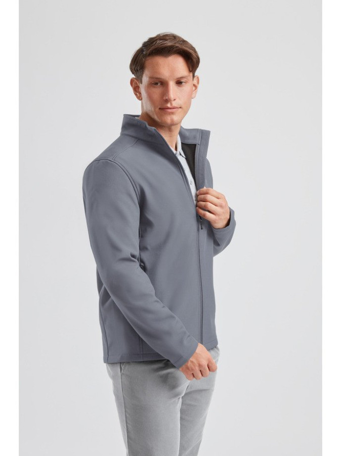 RUSSEL Essential softshell jakna, Gvozdeno siva, XS