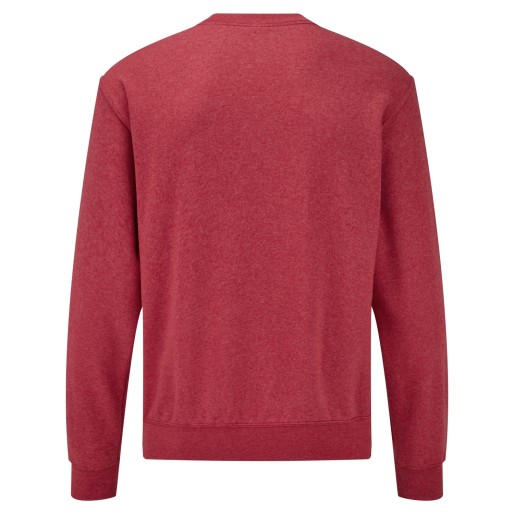Fruit of the Loom, CLASSIC SET IN SWEAT, klasični duks, retro melirana burgundi