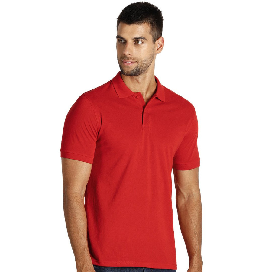 GO GREEN, polo majica, 180 g/m2, crvena