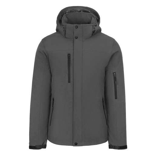 TROOPER, softshell jakna sa skidajućom kapuljačom, tamno siva