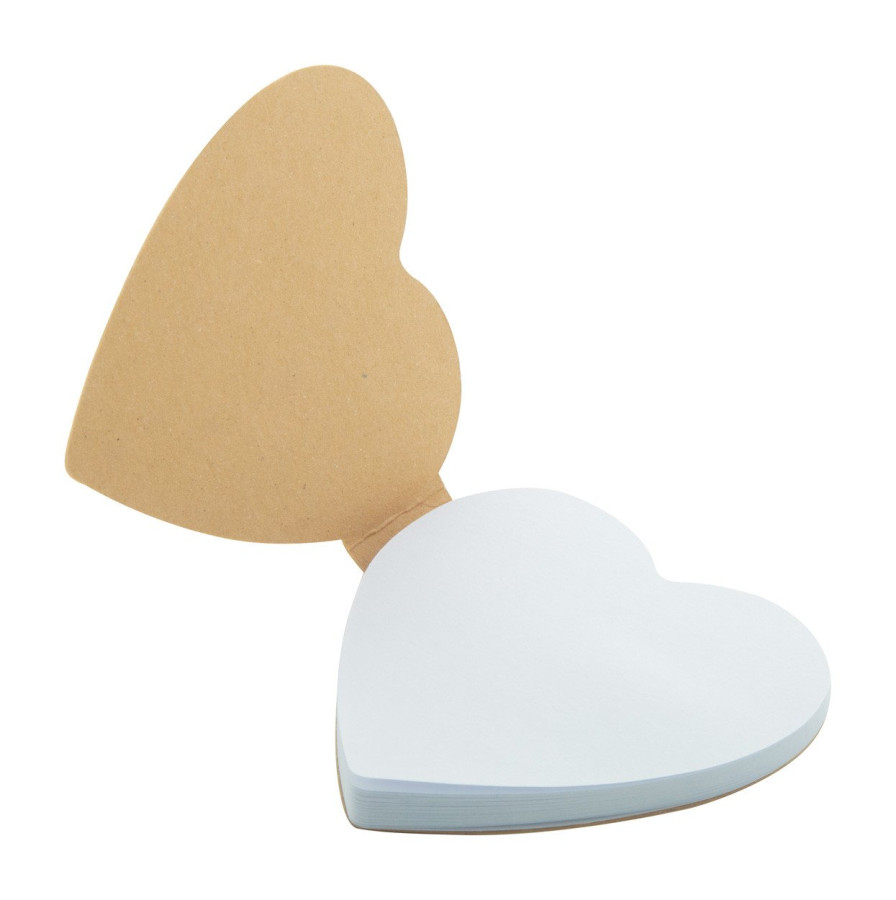 CreaStick Heart Eco custom sticky notepad